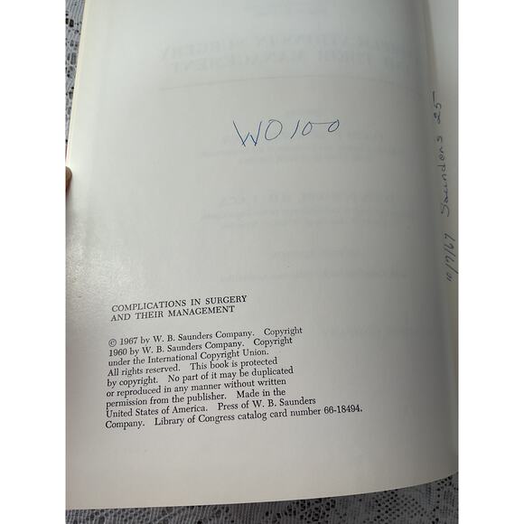 1967 Complications In Surgery And Their Management - Picture 6 of 9